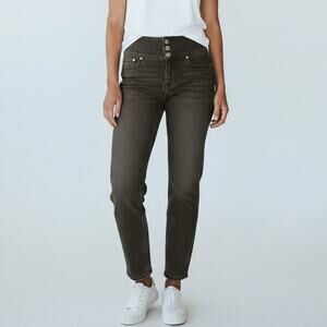 Sexy Couture Button Fly 100% Columbian Style Mid Rise Jeans Womens Sz 13 Stretch